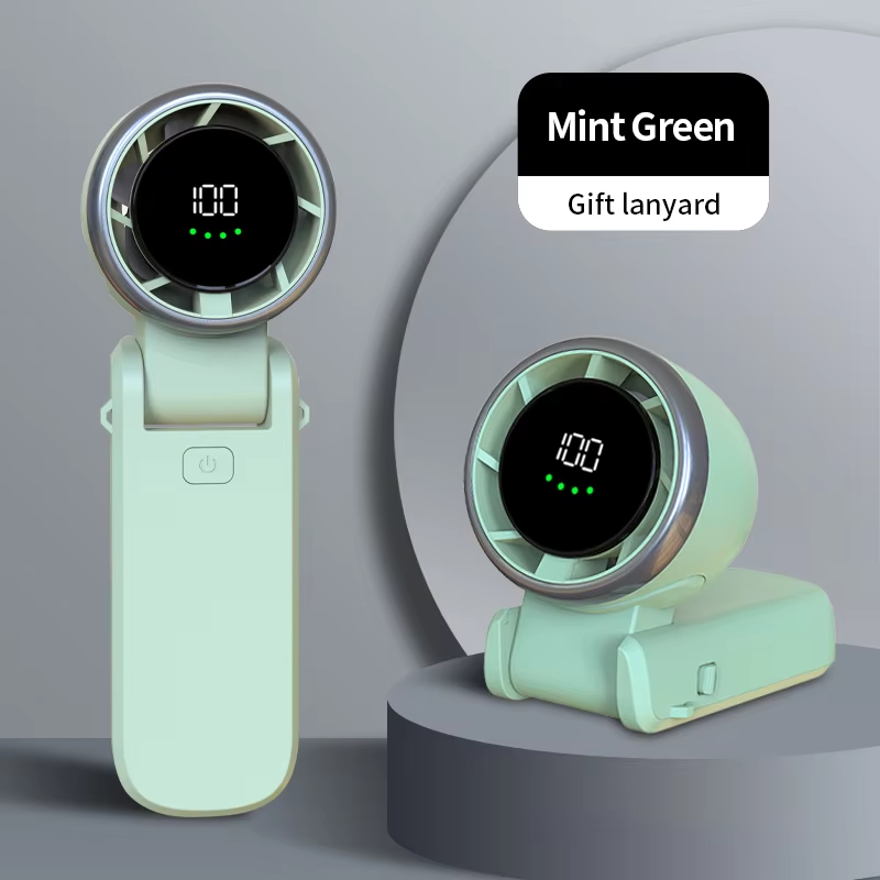 Handheld Mini Fan 5000mAh Battery Portable Rechargeable Fan