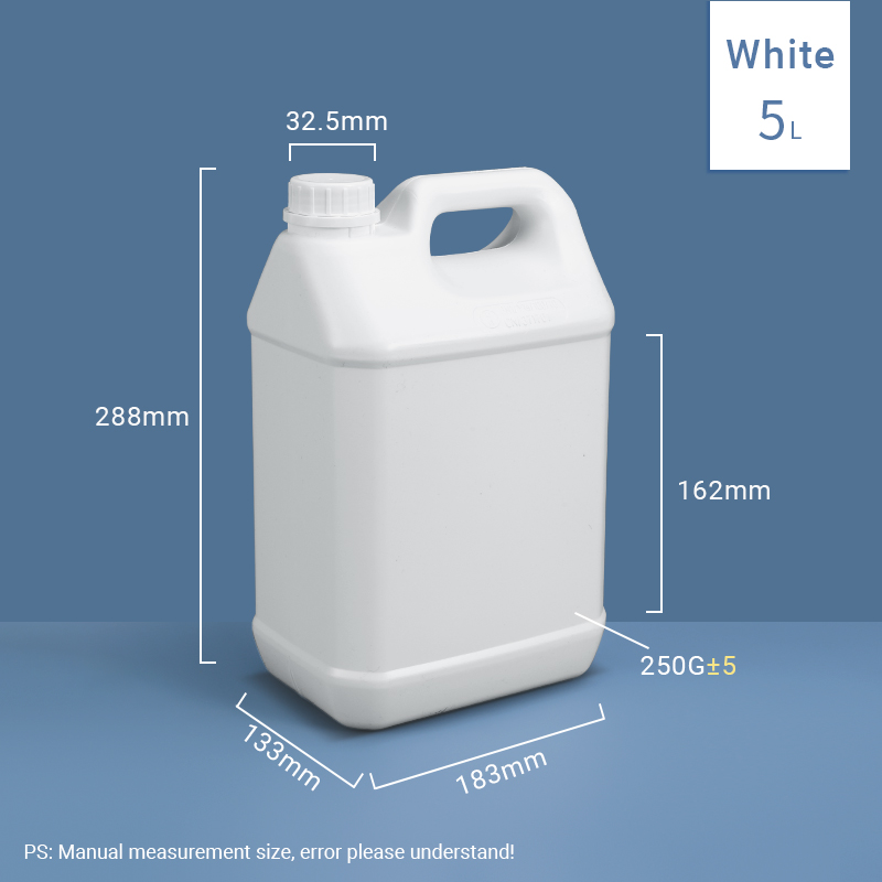 HDPE Plastic Fluoride Transparent Reagent Bottle 1000ml 1L For Chemical Packaging