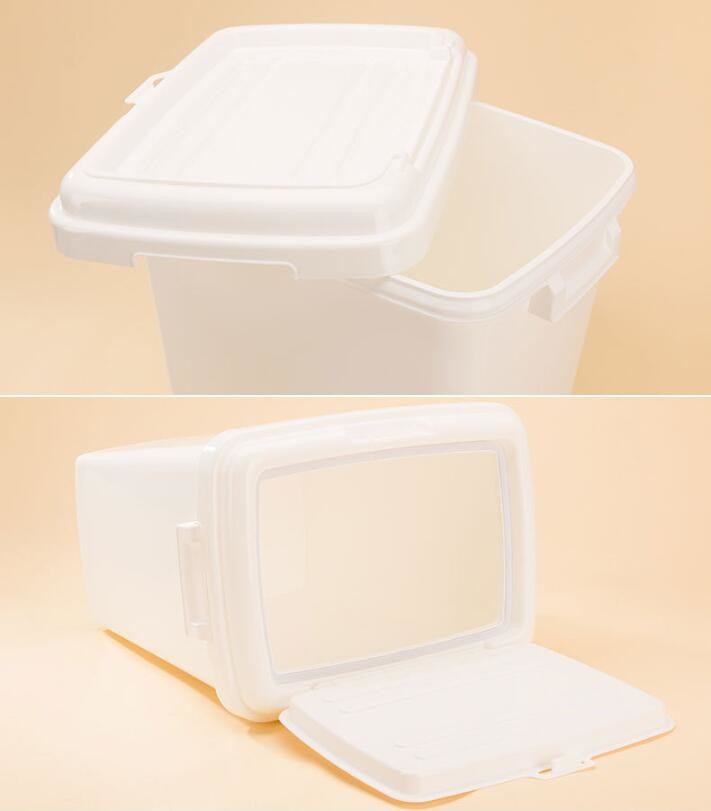 40L 15kgs 17lbs high quality stocked customized pet food storage container bucket dispenser dog food can box for dog cat