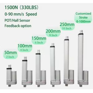 12/24V DC Motor 50mm 100mm Customized Stroke Mini Linear Actuator for Small