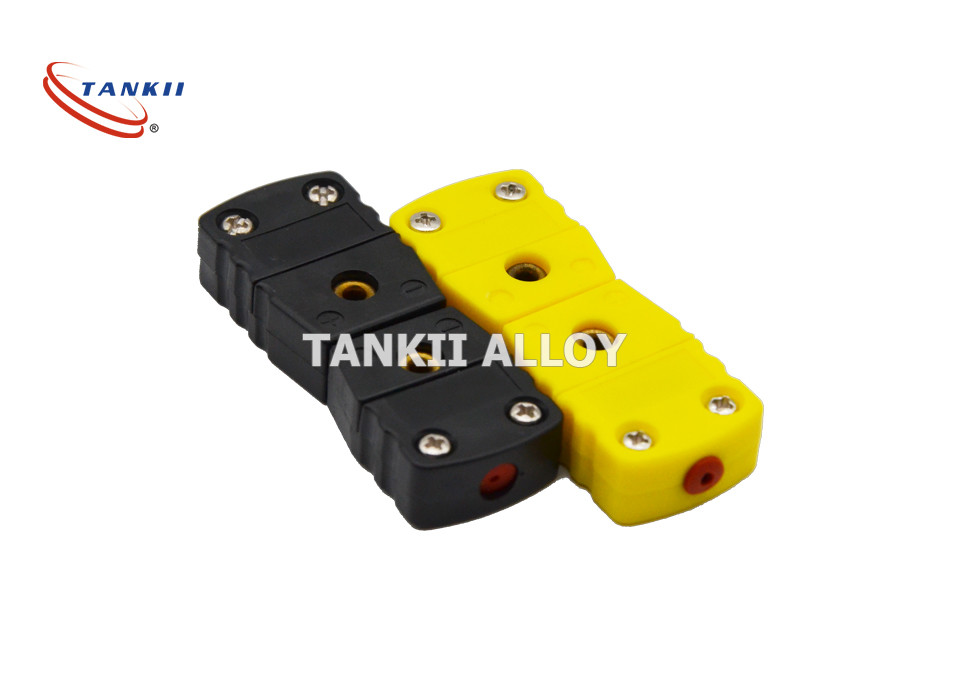 Solid Pin IEC Type K Thermocouple Plug 16A With Molded Barriers