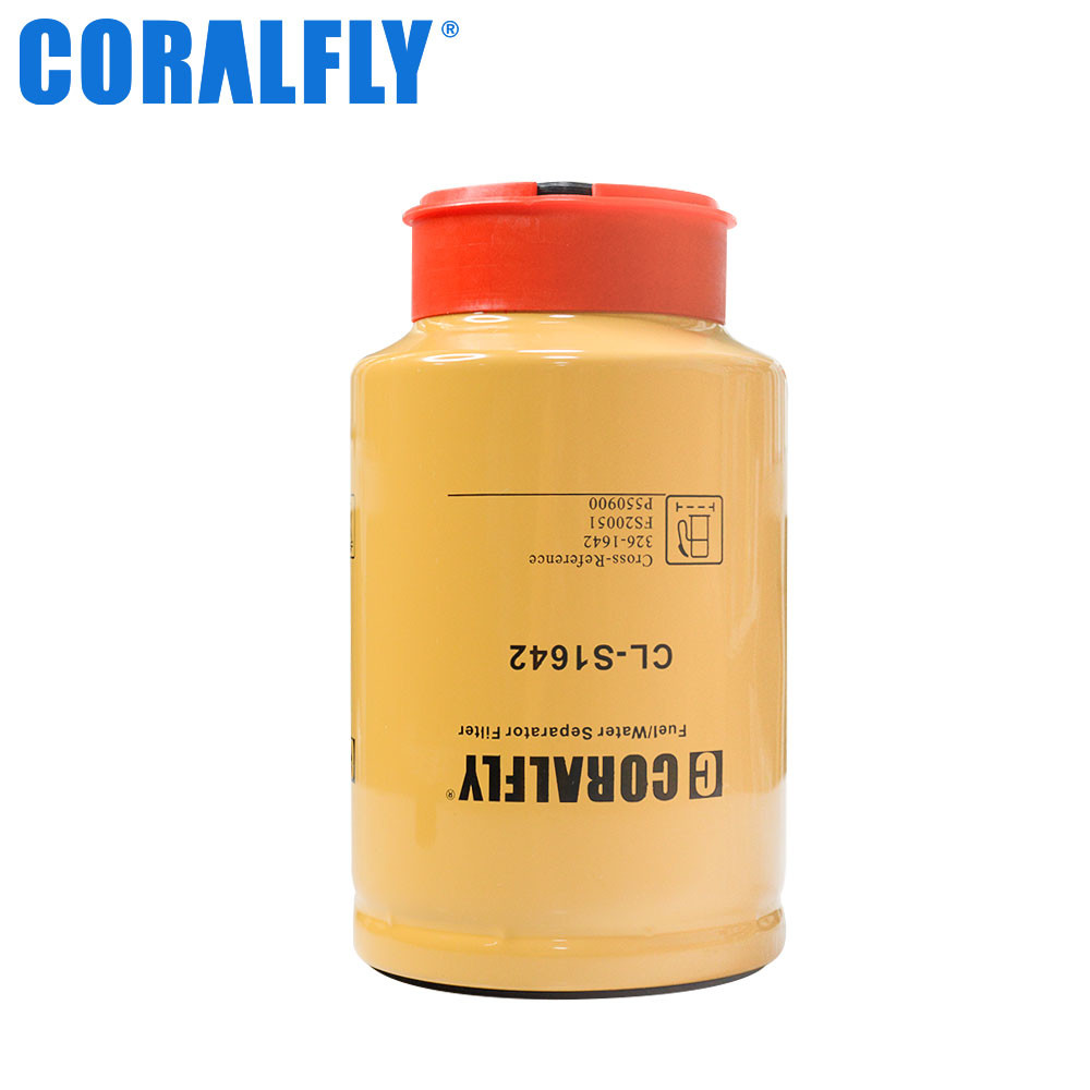 326-1642 Excavator Fuel Water Separator Filter Spin On CORALFLY Filter