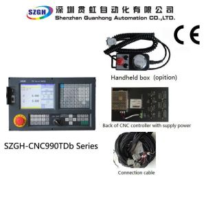 Economical Type simple 2 Axis CNC Lathe Controller Support PLC and macro