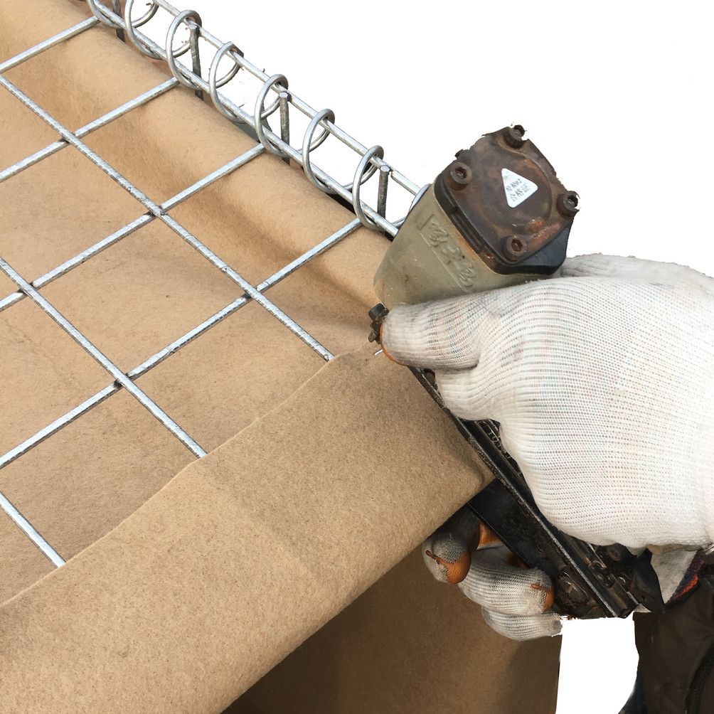 300gsm Geotextile Defensive Barrier Military Sand Wall Long Duration