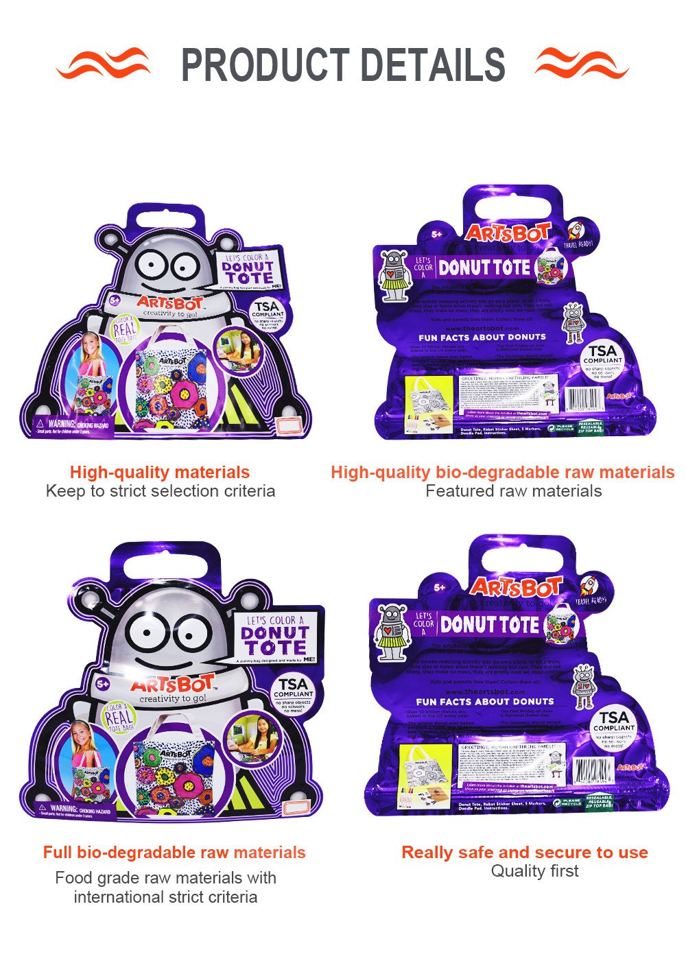 Special Shaped Halloween Candy Gift Bags 0.054mm Eco Friendly Customizable