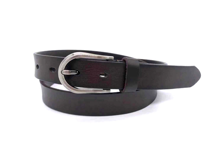 Personalized 2.8cm Womens Genuine Leather Belt Alloy Buckle