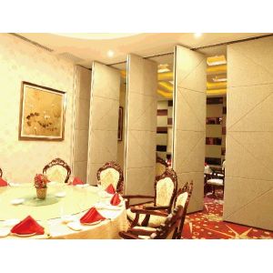 Custom Movable Partition Walls System With Aluminium Frame Sliding Track Roller