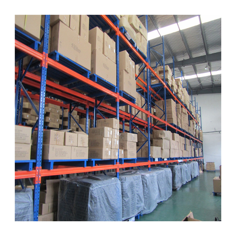 Custom Logo Lock Pins Style Metal Pallet Racking / Durable Warehouse Storage Shelf