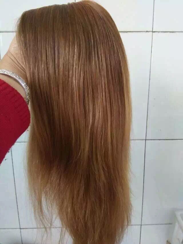 Top Quality Cuticle Blonde Unprocessed Virgin Human Hair Jewish Wig With Lace Front