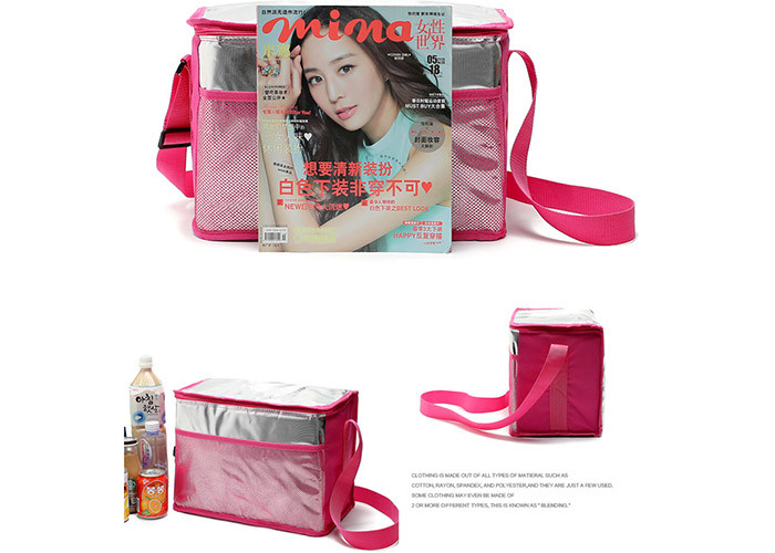 Large EPE Orange Thermal Insulated Tote Lunch Bag OEM Service
