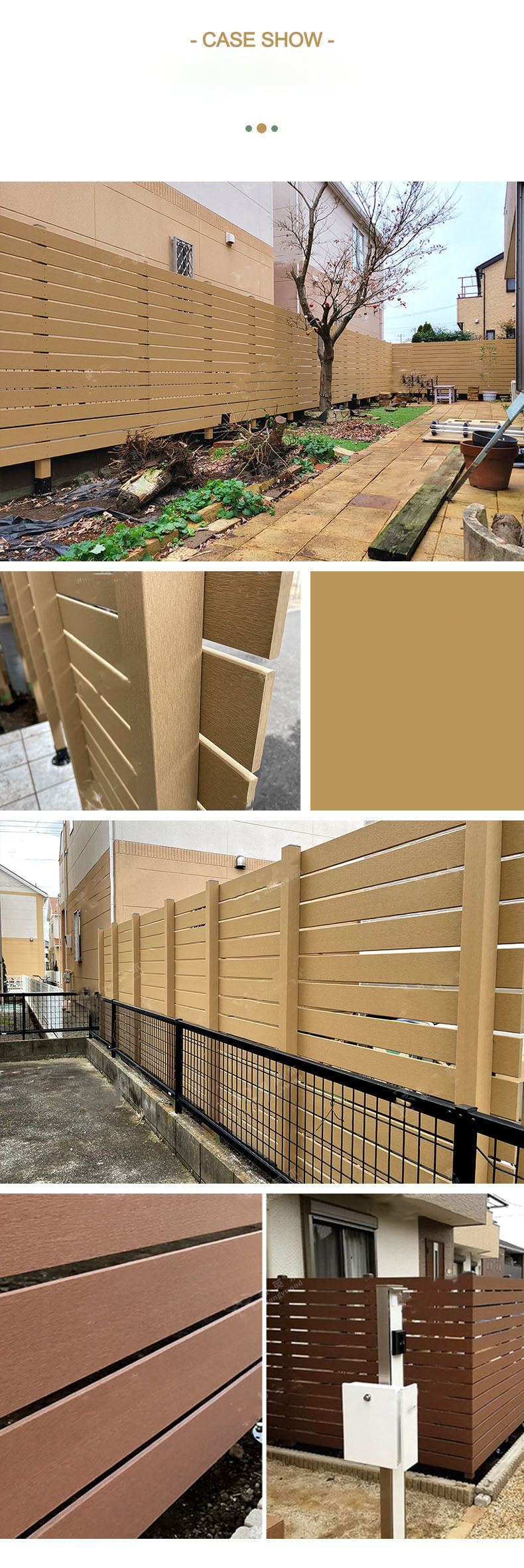 Gray Waterproof WPC Cladding Panel For Garden And 140x11mm Wood Plastic Composite Fence Board For Courtyard