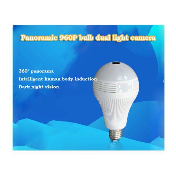 Quality Wireless Wifi Light Bulb Security Camera , E27 Bulb Camera High Profile for sale