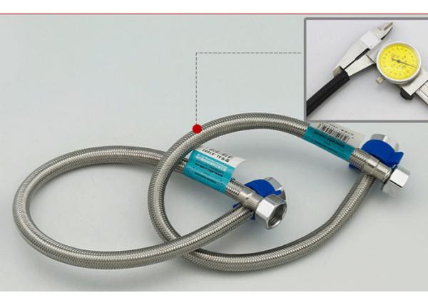 Automotive Stainless Steel Braided Hose , Metallic Stainless Steel Braided