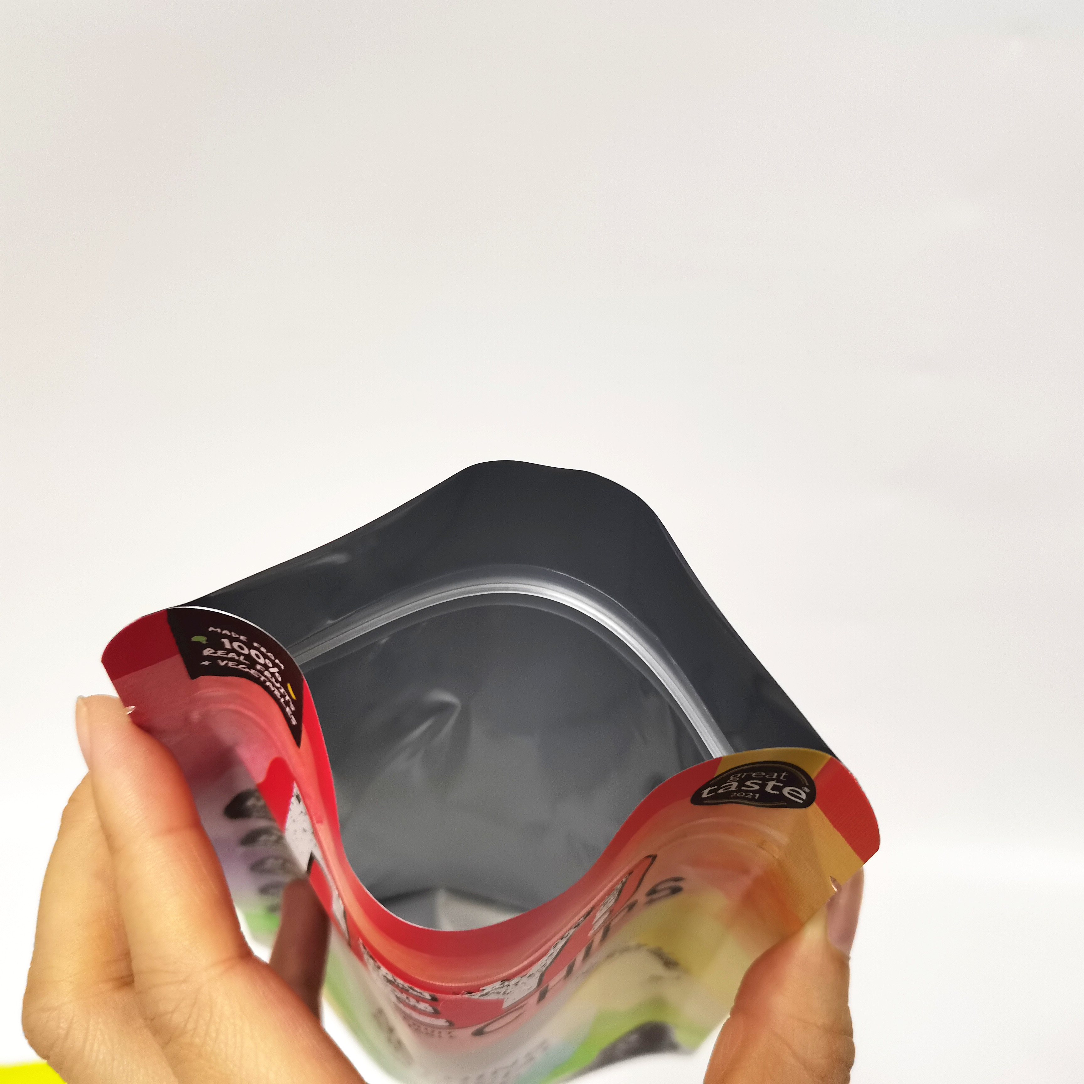 Wholesale custom digital printed food packaging bag snack mango dried fruit stand up zipper plastic pouch