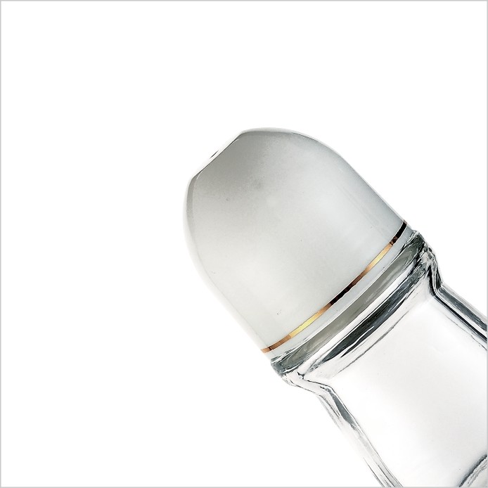 Essential Oil Perfume Plastic Roll On Bottle Clear 50ml Glass Roll On Deodorant Bottle With Lid