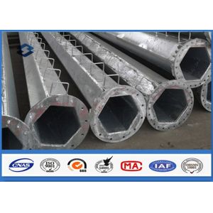 Octagonal street light pole with Climbing Rungs Easy install 3.5m ~ 15m Height