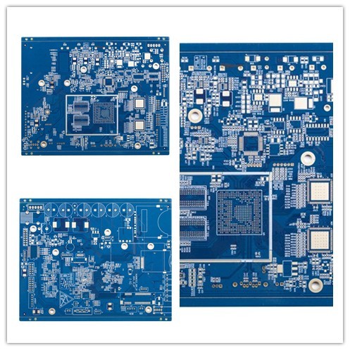 Blue Solder Mask Quick Turn PCB Boards Prototypes 4.8mil 1.6mm
