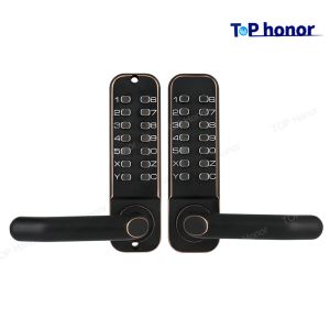 Courtyard Gate Mechanical Code Smart Sliding Door Lock Security With Single