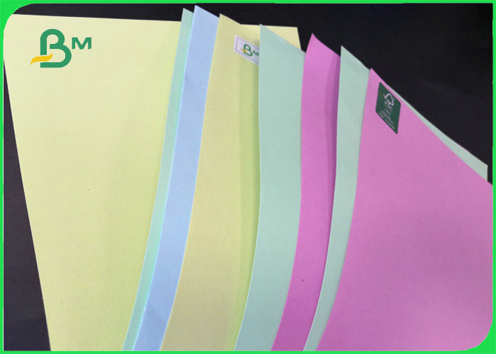 FSC Yellow / Blue / Green Colored Offset Paper For Stickey Notes 80gsm 120gsm