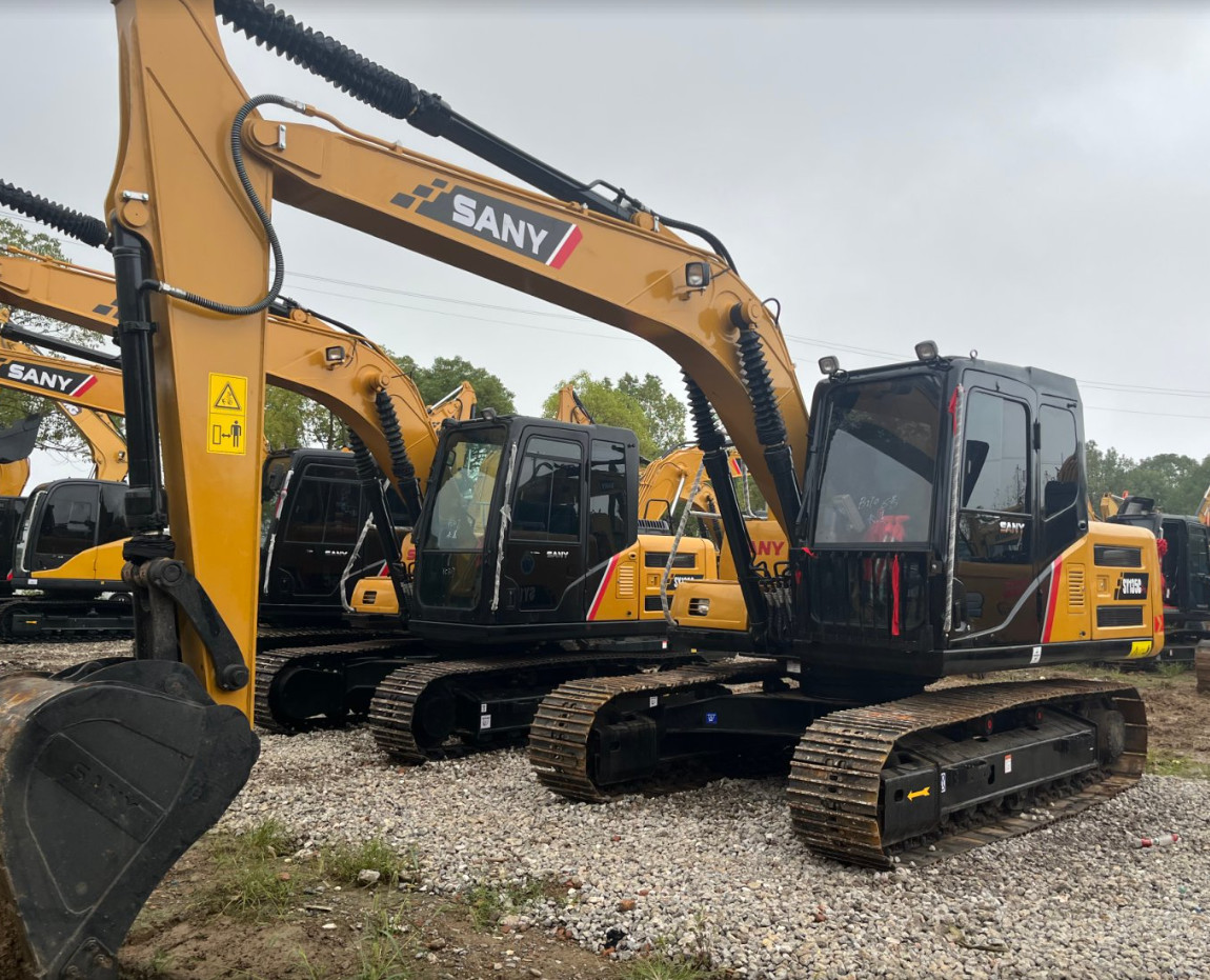 13 Ton Medium Used Crawler SY135 Excavators Secondhand Backhoe Digger