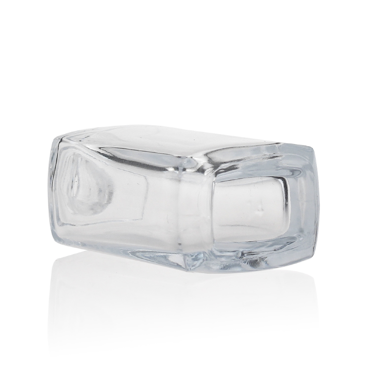 Clear Empty Square Glass Bottle For Liquid Foundation custom logo printing