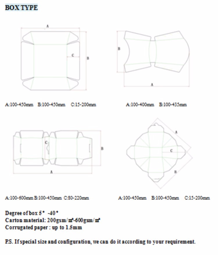 Takeaway Hamburger Boxes Food Packing Machine 15 - 200 Mm Height
