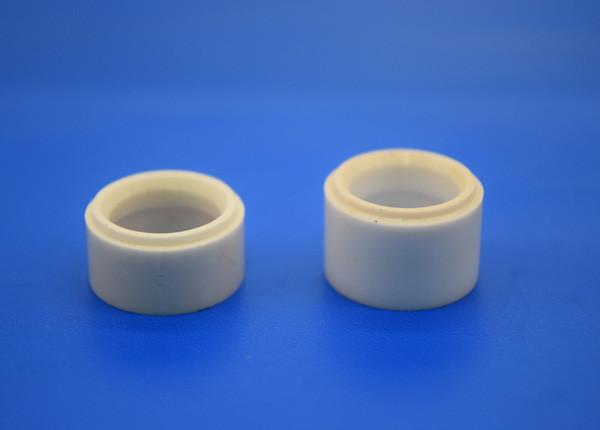 Alumina Ceramic Parts Cylinder Sleeve , 95% - 99% Alumina Ceramic Bushings