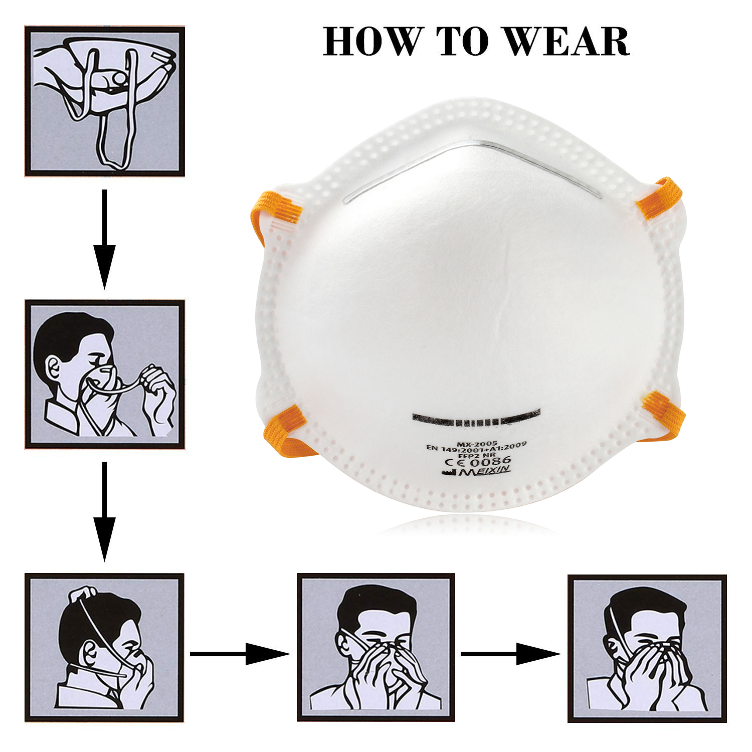 Breathable FFP3 Dust Mask Respirator Face Mask Customized Logo For Public Place