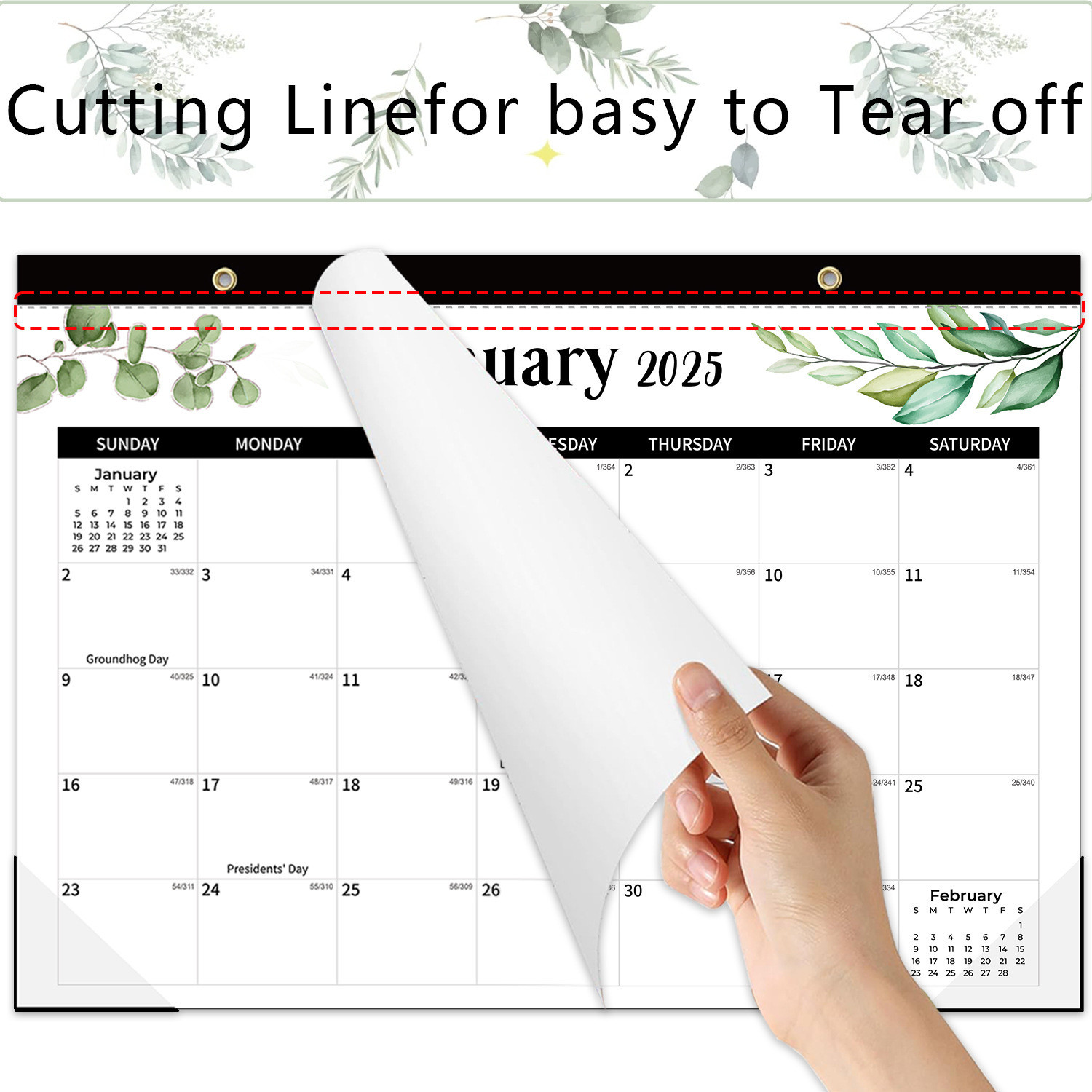 12 Photos Custom Wall Calendar with 1 Calendar Quantity and Retangle Shape