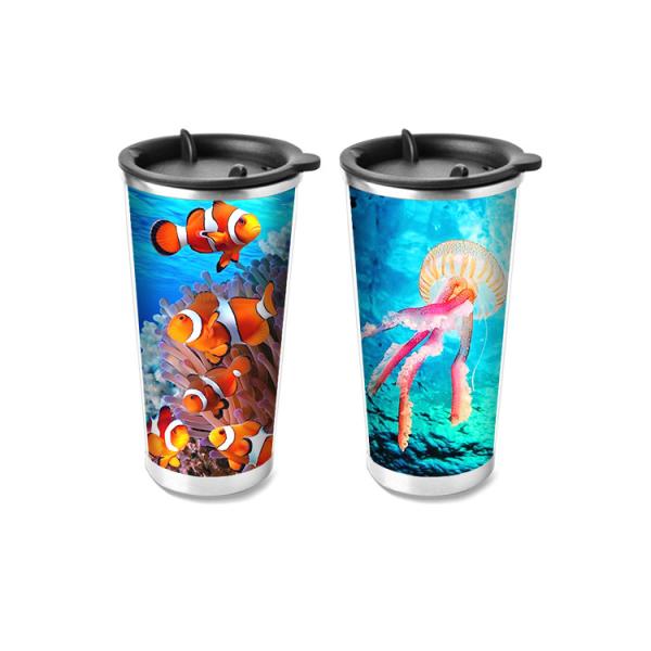 Promotional Custom Printing Plastic Cartoon Lenticular 3d Cup 300ml-1500ml