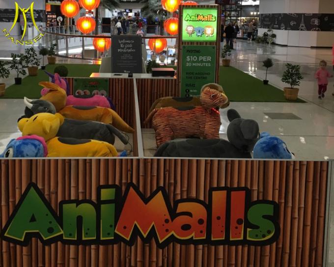 Hansel  coin operated plush walking animal adult ride on toys for mall Guangzhou factory