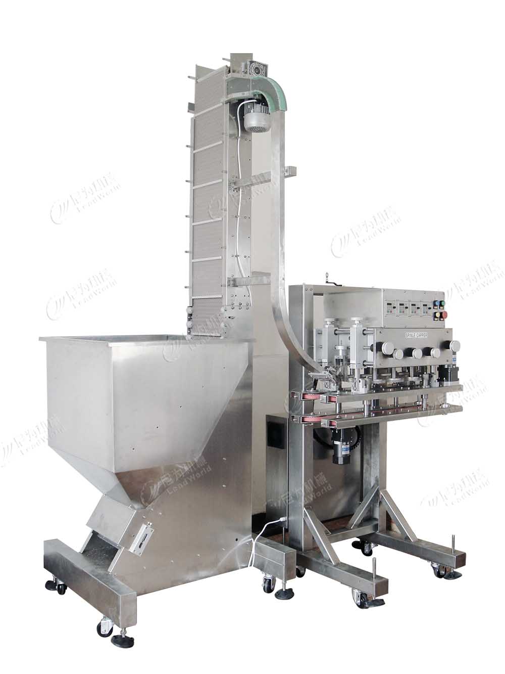 Glass Bottle Canned Food Vacuum Screw Capping Machine 380V