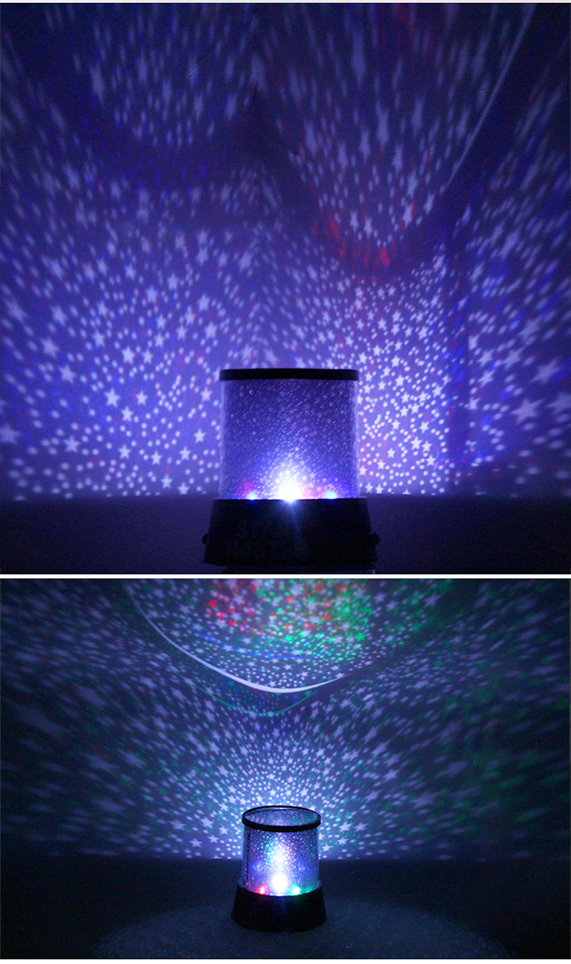 Projector Starry 3D Acrylic Decorative Motion Sensor Night Light