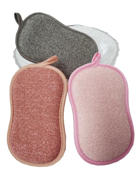 300gsm Dish Microfiber Cleaning Pad Scrub Sponge For Kitchen Dish Washing Sponge