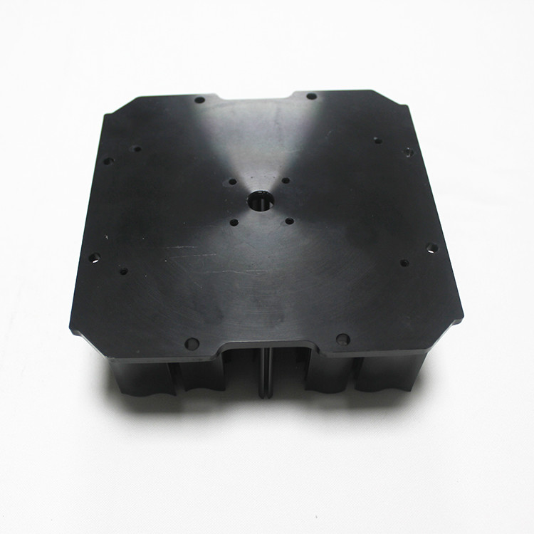 Black Anodizing Cold Forging Heat Sink For LED Lighting Width 150mm