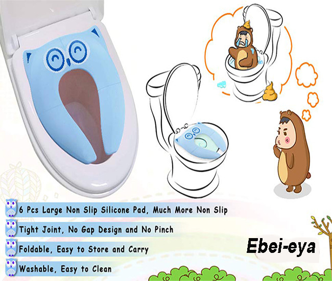 AMAZON FBA Plastic Foldable Baby Toilet Seat , Folding Toilet Seat