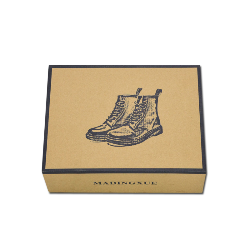 Custom Printing Folding Corrugated Shoe Boxes Rectangular Shape With Long Service Life