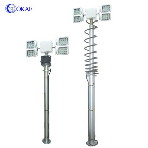 Mobile Telescopic Pneumatic Light Mast Emergency Vehicle Industrial Led Lighting