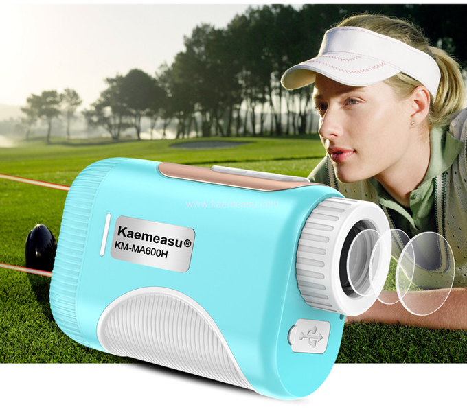 kaemeasu Mini Laser Rangefinder Rechargeable Golf Range Finder With Magnetic Adsorption MA800