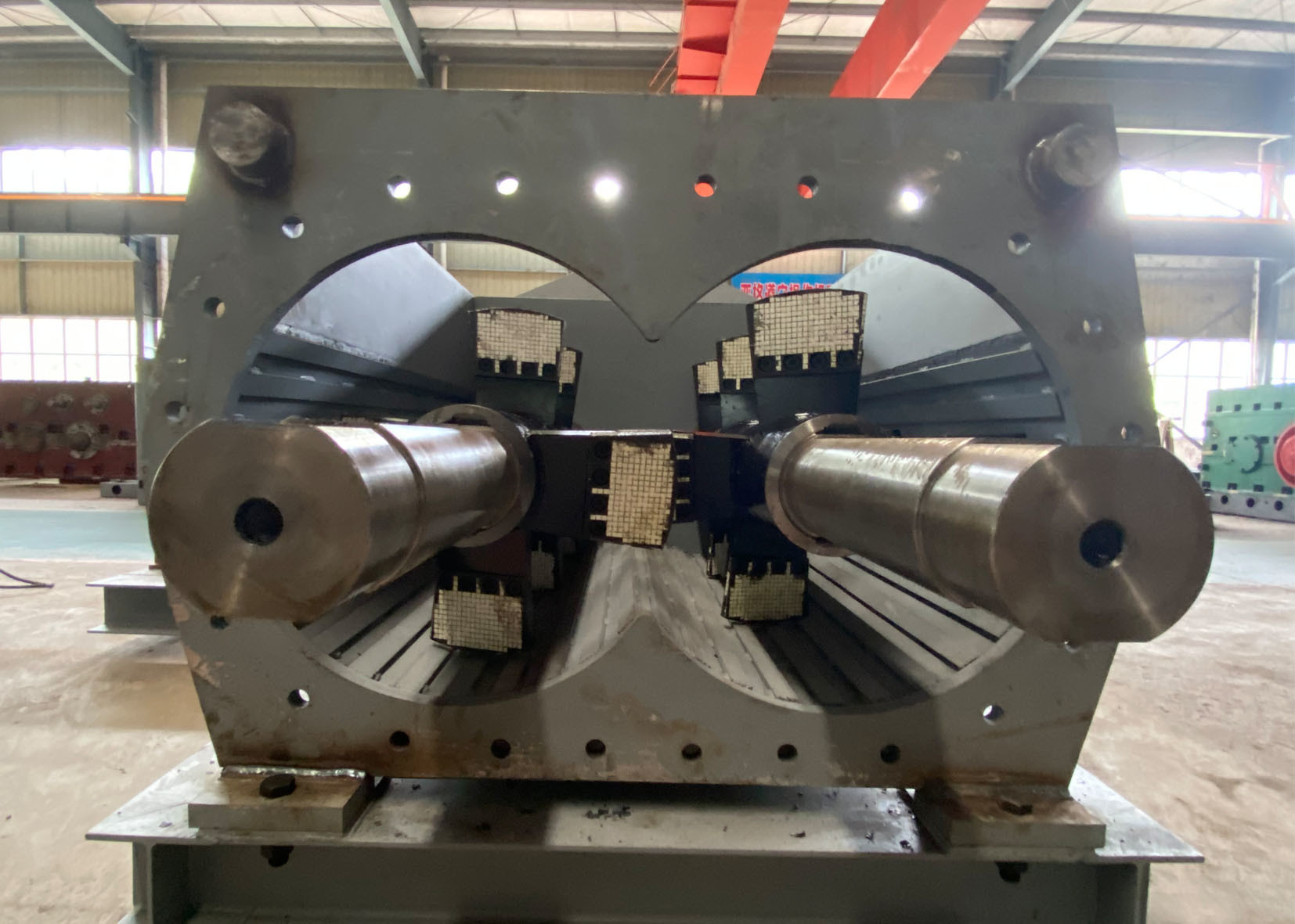 Raw Material Double Shaft Mixer / Clay Mixer Machine For Homogenization