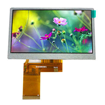 4.3&quot; TFT LCD screen with high luminance, 480*3(RGB)*272 resolution, RGB/MPU/SPI interface Manufactures
