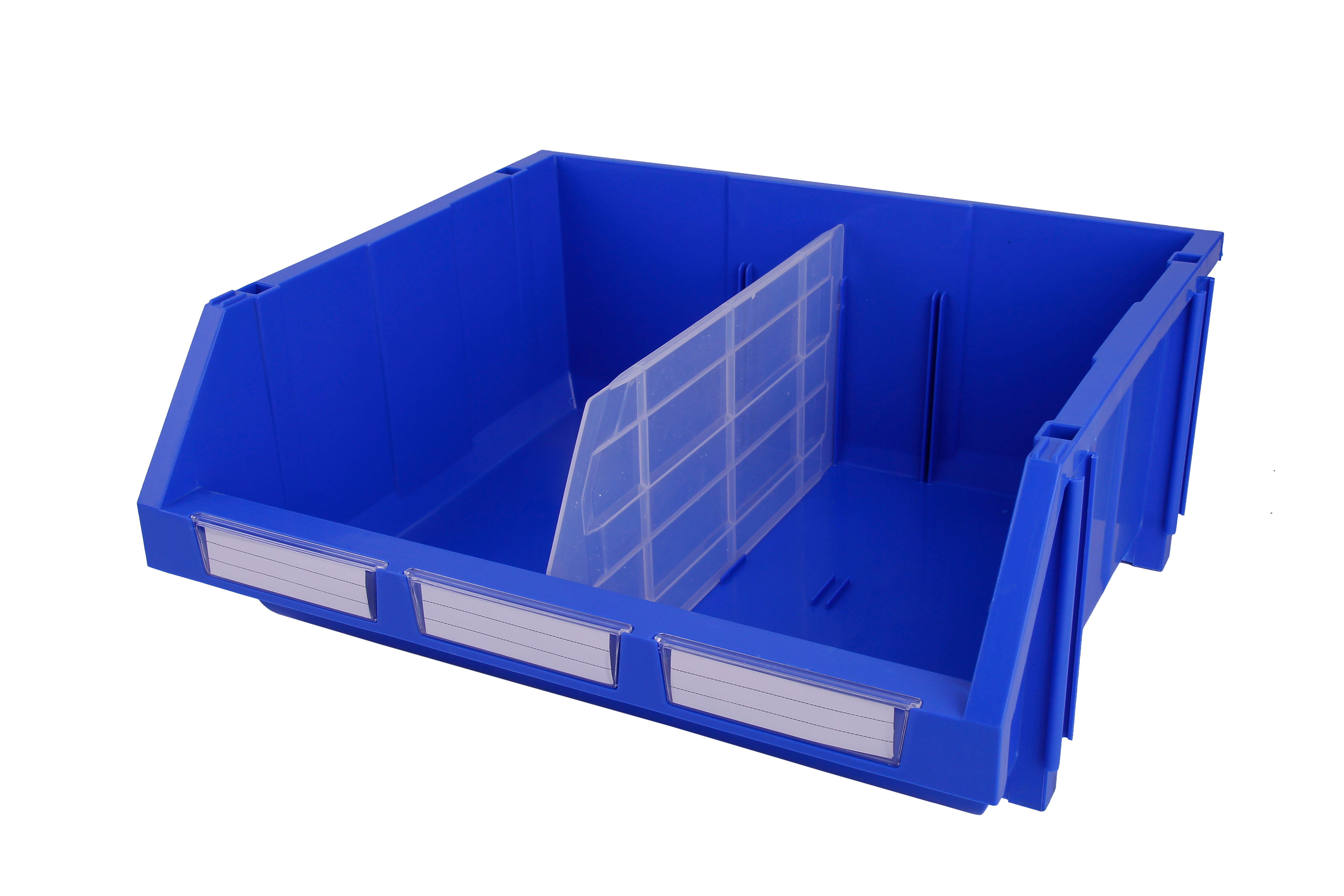 Open Front Plastic Stacking Solid Box Internal Size 392x334x94mm Spare Parts PP Bins