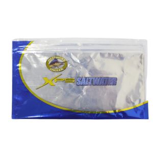 Glossy Surface Medium Rectangle Custom Zipper Bag Waterproof Free Samples