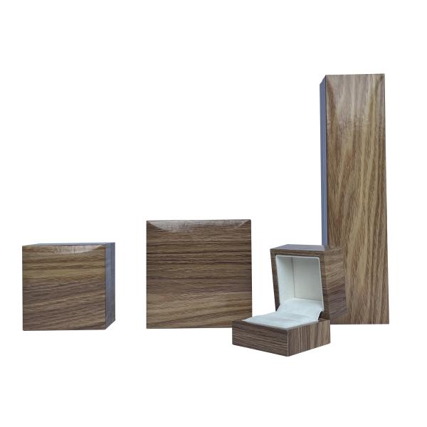 Manufactures Custom Wooden Paper Jewelry Box for Ring Earring Pendant Bangle