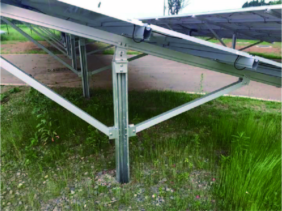 Hot Dip Galvanized Steel and waterproof Solar Panel Ground Mounting System bracket