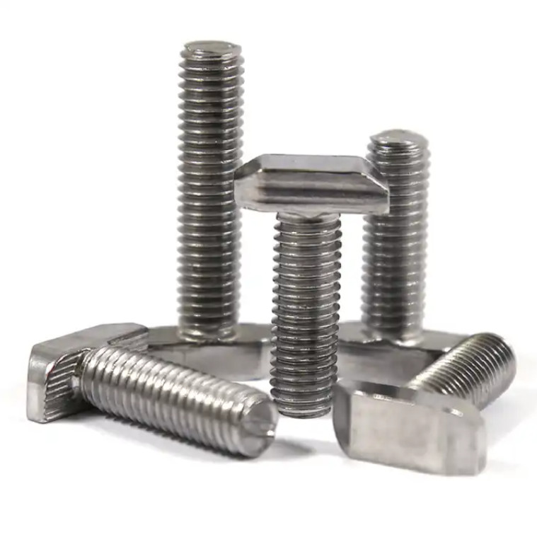 T-Head Hammer Screw M10 Super Duplex 2205 2507 Stainless Steel T Bolt Full Thread