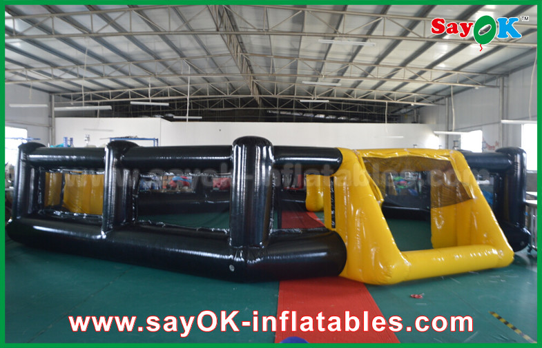 Football Inflatable Games PVC Seal Inflatable Soccer Field Kids Indoor / Outdoor Playground Equipment