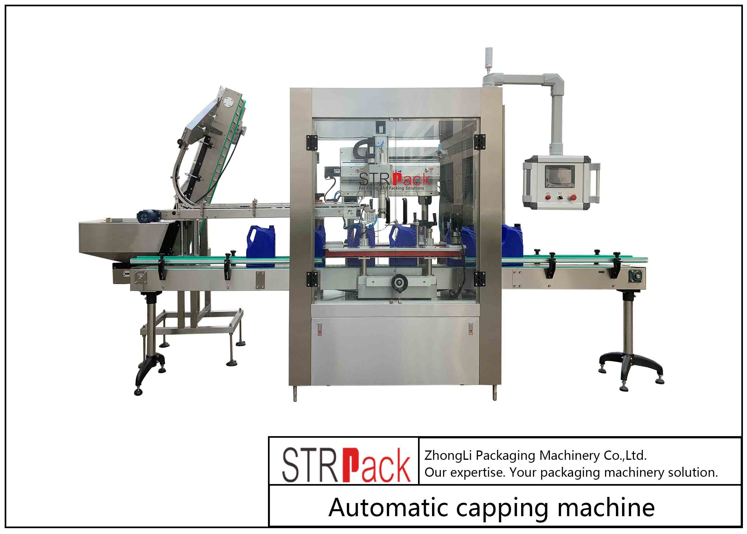 PLC Control System Automatic Bottle Capping Machine Accurate Efficient Reliable