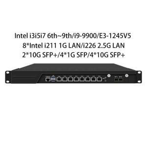  Zynshield 1U C236 Rackmount Firewall i3i5i7 6th~9th 8 2.5G 2SFP+ 4SFP+ Bypass PCIe X8 Manufactures