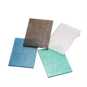  Diamond Polycarbonate Sheet 3mm Embossed Polycarbonate Sheet UV Protection Manufactures